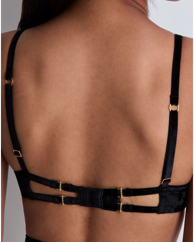 Soutien-gorge plunge coque velours Aubade The Night Before (Black Bird)