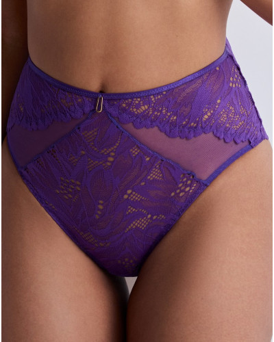 Culotte haute Aubade Flowermania (Poison Purple)