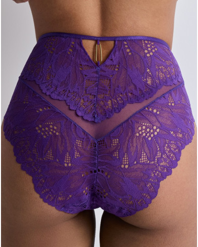 High waist brief Aubade Flowermania (Poison Purple)