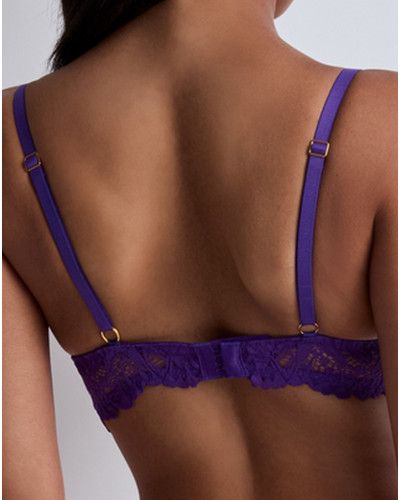 Plunge bra Aubade Flowermania (Poison Purple)