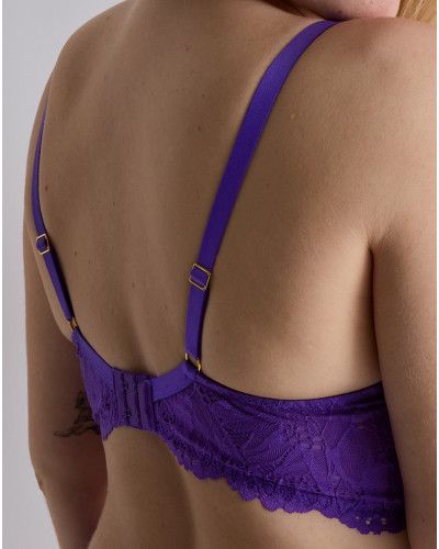 Soutien-gorge plunge foulard Aubade Flowermania (Poison Purple)