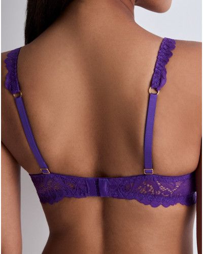 Underwired demi bra Aubade Flowermania (Poison Purple)