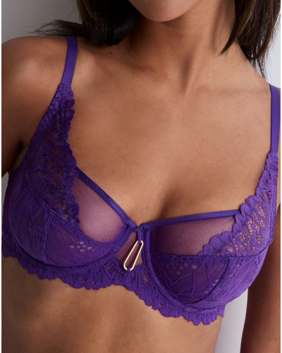 Soutien-gorge emboitant foulard Aubade Flowermania (Poison Purple)