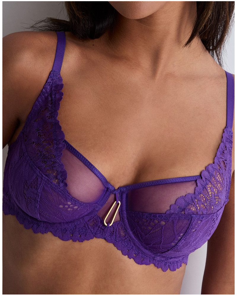 Underwired bra Aubade Flowermania (Poison Purple)