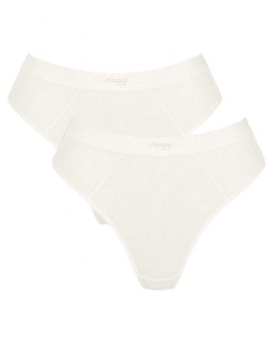 Tanga Sloggi Ever Ease (Paquete de 2) (Silk White)