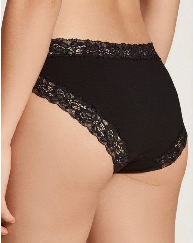 Slip en coton Calida Natural Comfort Lace (Noir)