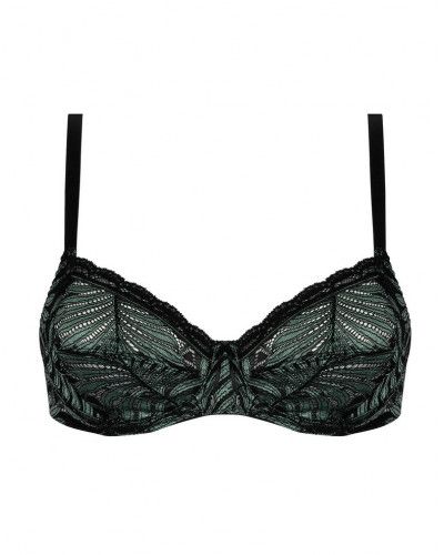 Underwired bra Antigel Jungle du Soir (Vert Minuit)