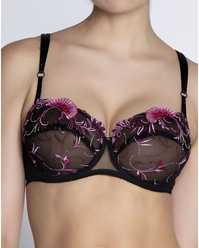 Sujetador corbeille 3/4 Lise Charmel Floraison Passion (Safran Rose)