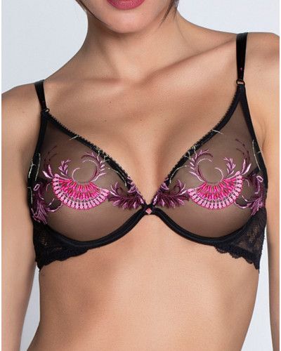 Soutien-gorge triangle avec armartures Lise Charmel Floraison Passion (Safran Rose)