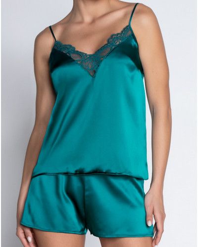 Silk top Lise Charmel Sublime en Dentelle (Vert Princesse)