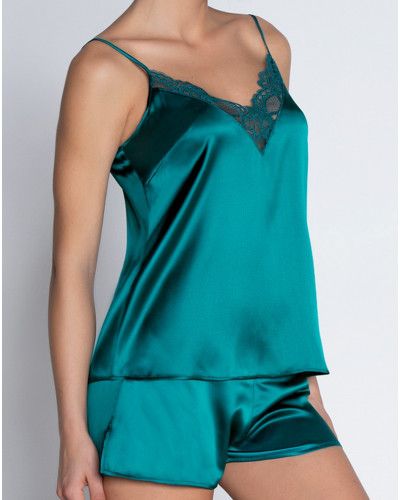 Camisole de seda Lise Charmel Sublime en Dentelle (Vert Princesse)