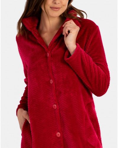Albornoz con cuello Massana (Fucsia)
