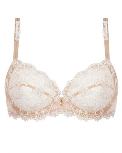 Soutien-gorge Lise Charmel Antigel Avec Armatures - Taille 95C - Ecru Rosé Fleuri - Neuf Avec étiquettes