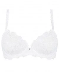 Soutien-gorge Lise Charmel 95B Armaturé - Modèle 'Bonheur Et Flower', Corail Vichy