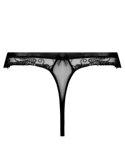 Thong Lise Charmel Dressing Floral (Black)