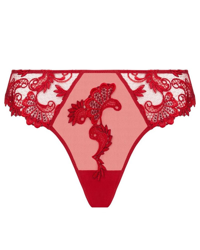 Soutien-gorge Lise Charmel 95B Avec Armatures - Modèle Bonheur Et Flower, Couleur Corail Vichy, Neuf Avec étiquettes