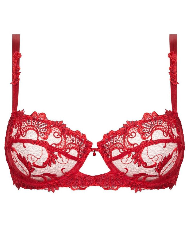 Soutien-gorge Lise Charmel Fleurs De Jungle - Corbeille Armée - Taille FR90C/EU75C - Noir Multicolore Floral