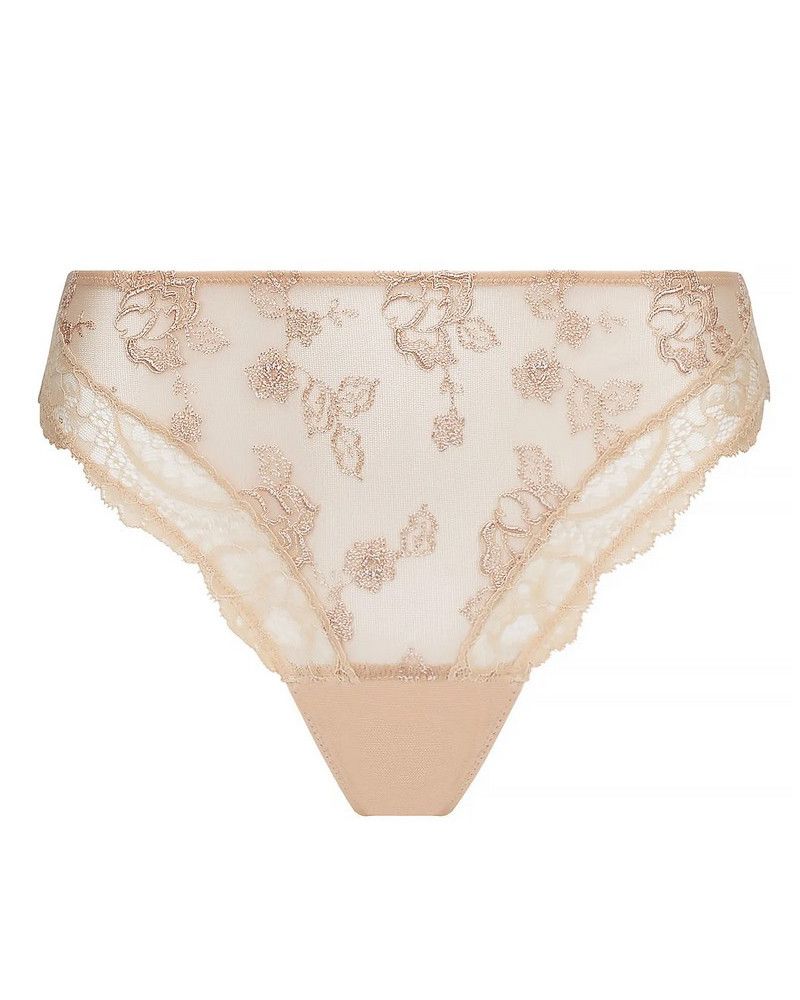 Fancy brief Lise Charmel Sublime en dentelle (Nude Sublime)