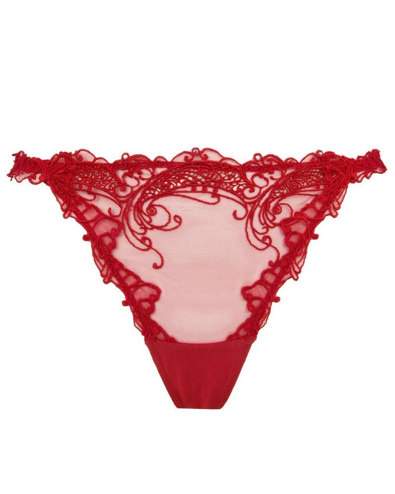 Sexy thong Lise Charmel Soir de Venise (Rouge Venise)
