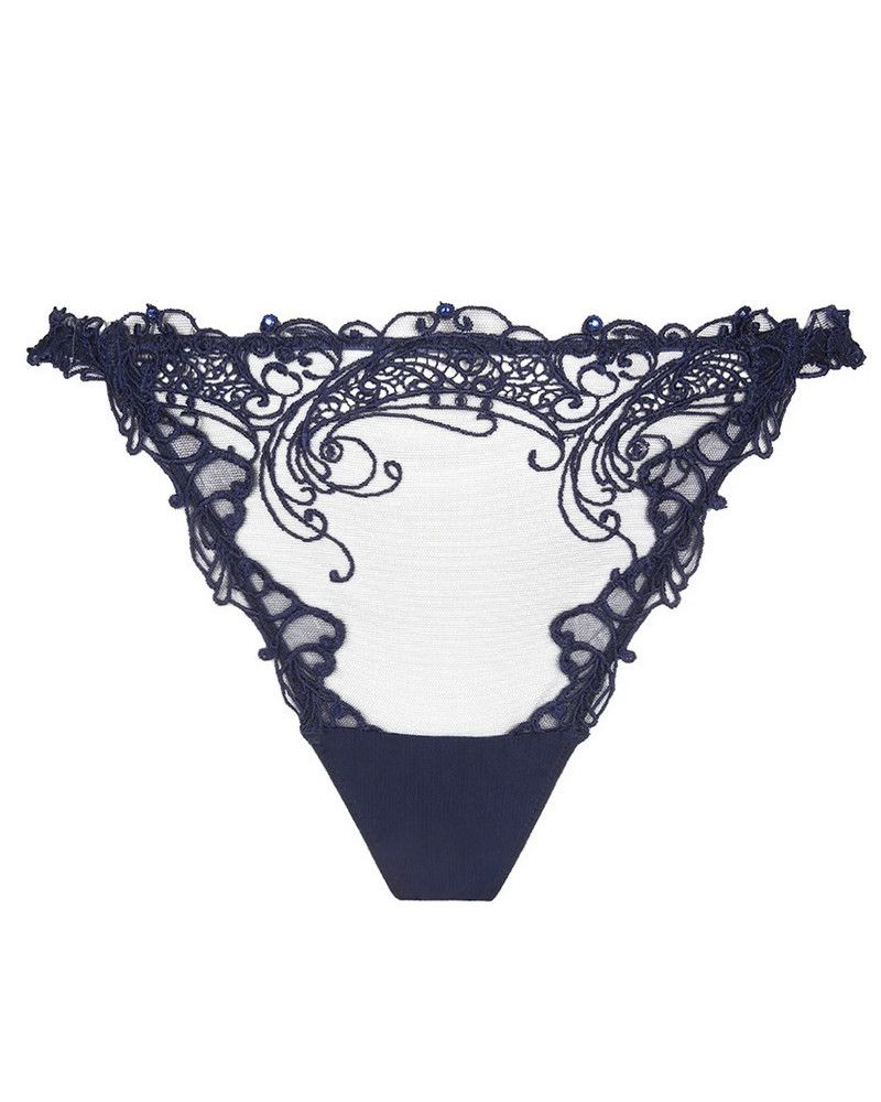 Sexy tanga Lise Charmel Soir de Venise (Bleu Venise)