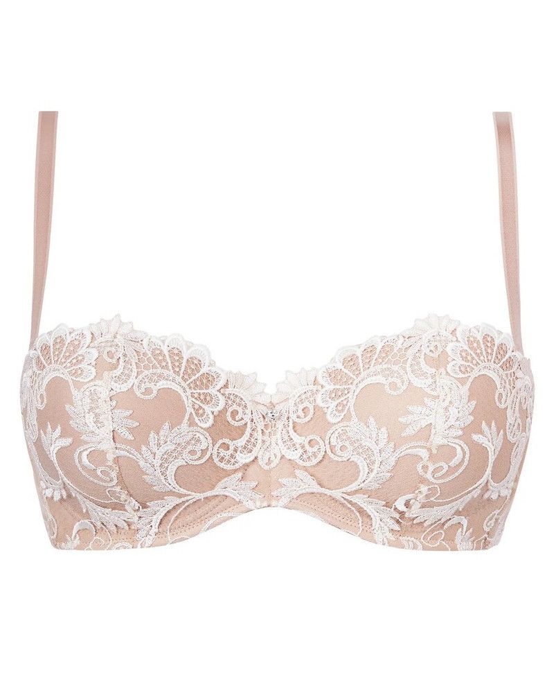 Strapless padded bra Lise charmel Dressing Floral (Ambre Nacre)