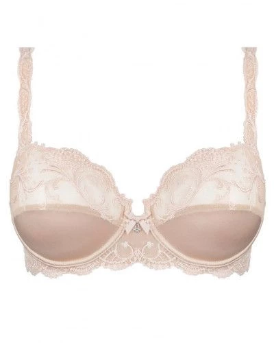 Soutien-gorge Balconnet Lise Charmel Taille 85E - Soie Grenat, Neuf Avec étiquettes