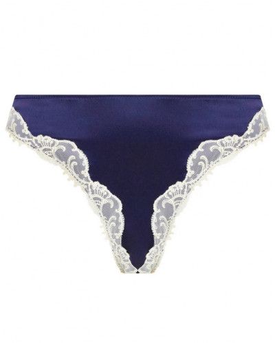 Culotte Taille Haute Lise Charmel Splendeur Soie - Taille FR 4/EUR 44/ US XL - Couleur Grenat - Neuf Avec Étiquettes