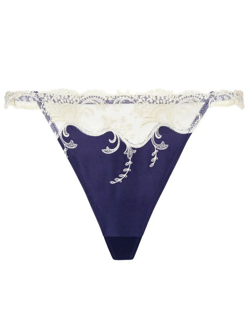 Tanga Sexy Lise Charmel Splendeur Soie (Splendeur Marine)