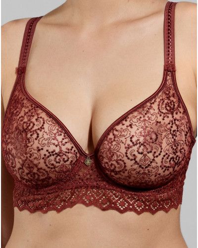 Moulded plunge bra Empreinte Cassiopée (Cuivre Doré)