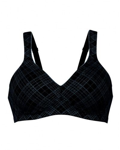 Wireless bra Rosa Faia Twin Art (Black and Grey)