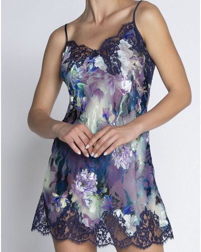 Camisón devorado de seda Lise Charmel Déesse Désirs (Mauve Désir)