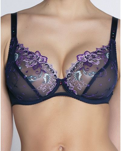 Sujetador triángulo con aros glamuroso Lise Charmel Déesse Désirs (Mauve Désir)