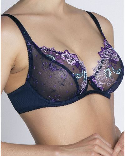 Soutien-gorge triangle armatures glamour Lise Charmel Déesse Désirs (Mauve Désir)