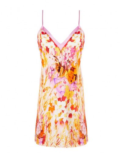 Silk printed nightdress Lise Charmel Jardins de Lumière (Bouquet Lumière)