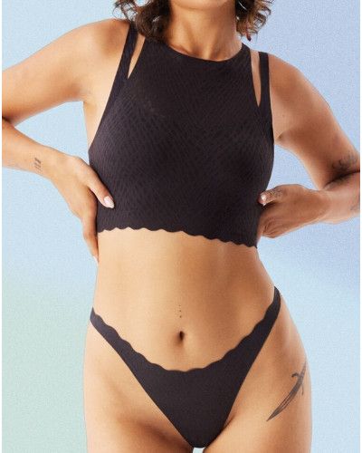 Top corto Sloggi Zero Feel Bliss (Negro)