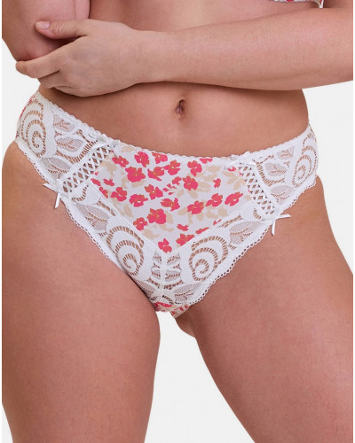Calzoncillo Sans Complexe Amélie Print (Imprimé Floral Blanc et rouge)