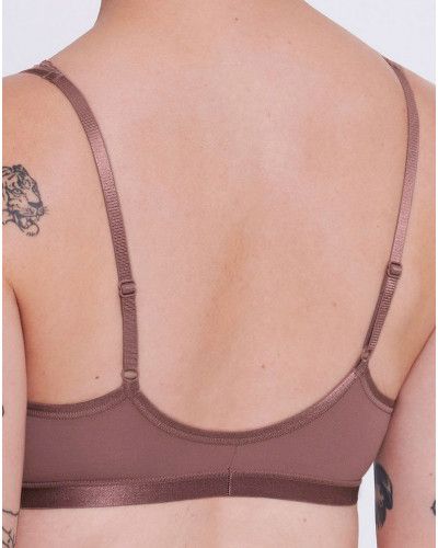 Soutien-gorge sans armature coton Sloggi Romance (Cacao)