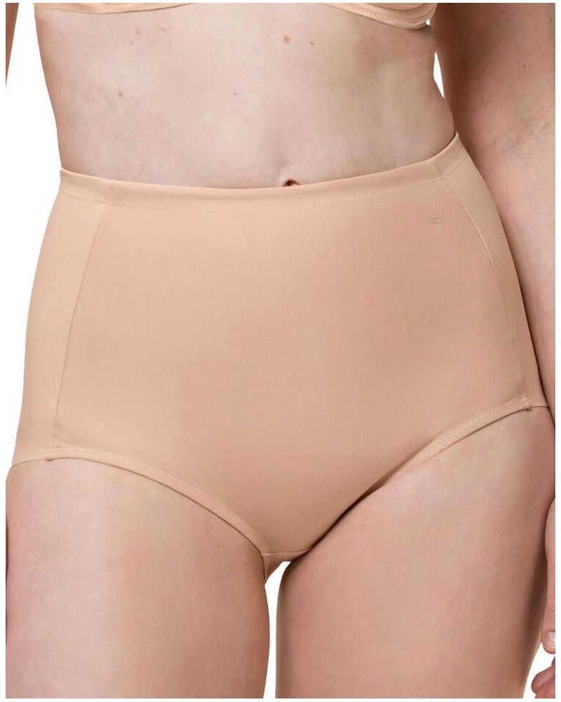 Bragas de cintura extra alta Triumph Becca Extra Hight+Cotton (Neutral Beige)