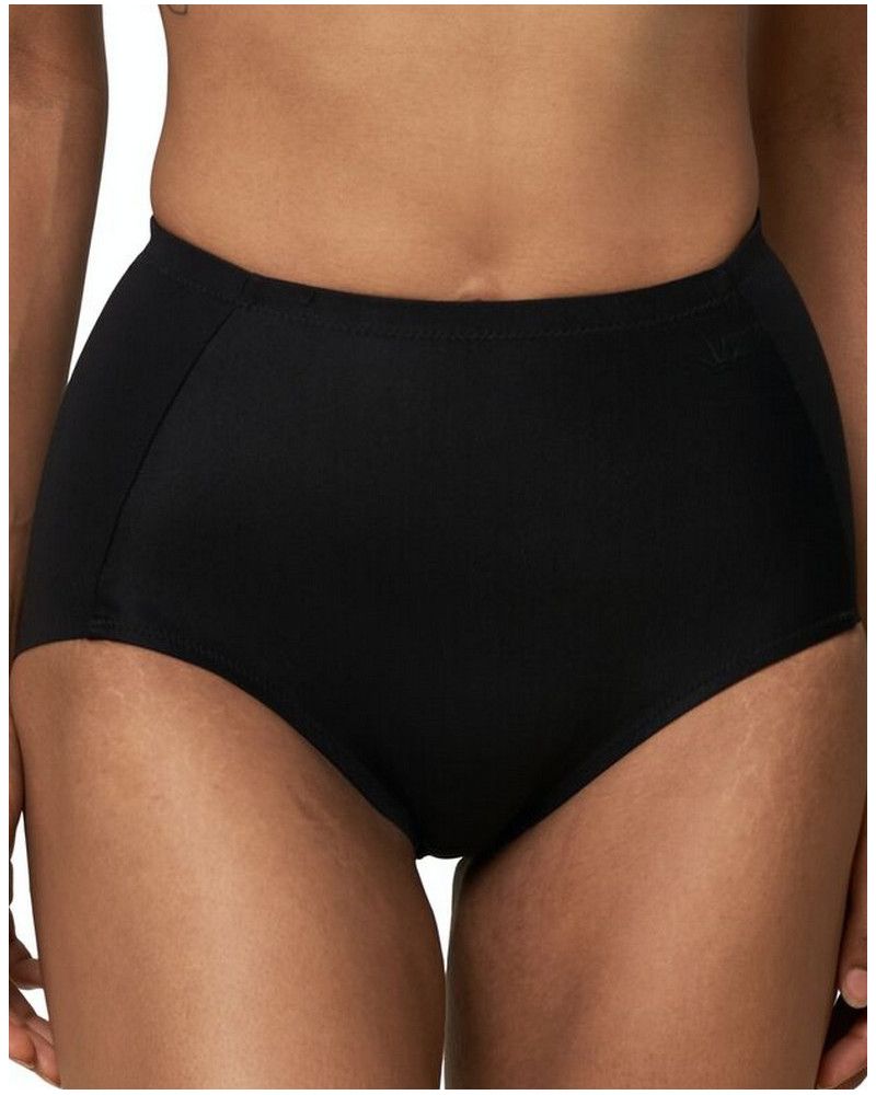 Extra high-waisted panties Triumph Becca Extra High+Cotton (Black)