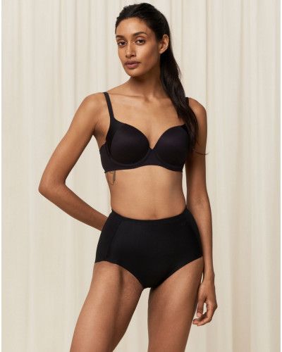 Extra high-waisted panties Triumph Becca Extra High+Cotton (Black)
