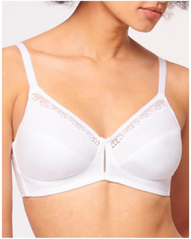 Sujetador sin aros Triumph Cotton Beauty (Blanco)