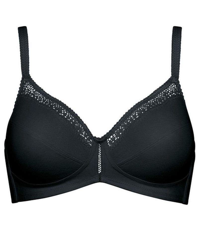 Sujetador sin aros Triumph Cotton Beauty (Negro)