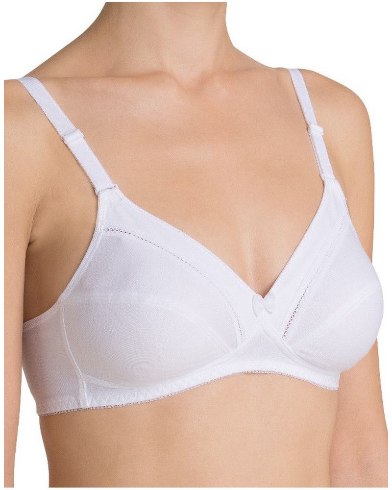 Sujetador sin aros Triumph Cotton Classic (Blanco)