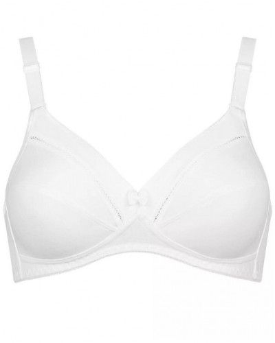 Soutien-gorge sans armature Triumph Cotton Classic (Blanc)