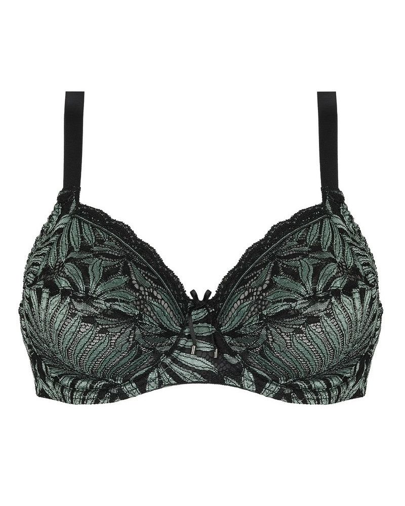 Underwired well being bra Antigel Jungle du Soir (Vert Minuit)