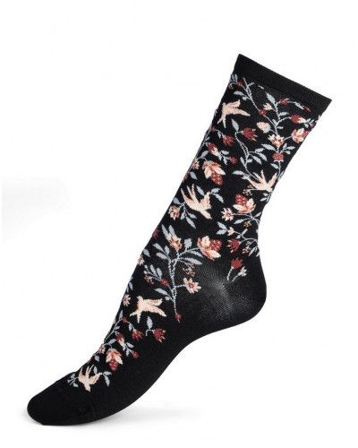 Women cotton socks Maison Broussaud Abussonaise (Black)