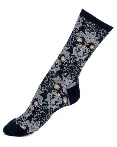 Calcetines de algodón de mujer Maison Broussaud Versailles (Marine Gris)