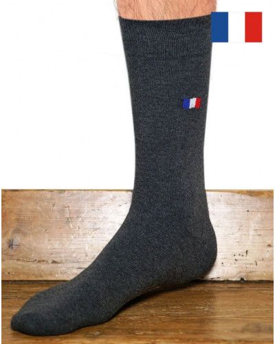 Calcetines de algodón de hombre Maison Broussaud Permanent Drapeau (Anthracite)