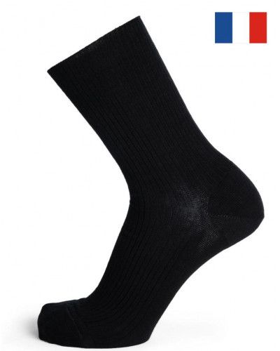 Calcetines de algodón para hombre Maison Broussaud Les non-comprimantes (Negro)