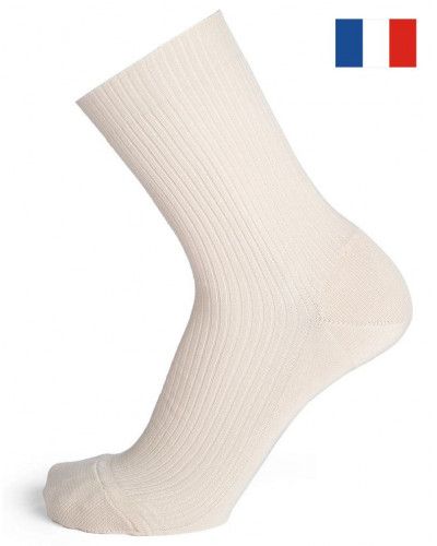 Chaussettes homme en coton Maison Broussaud Les non-comprimantes (Beige)